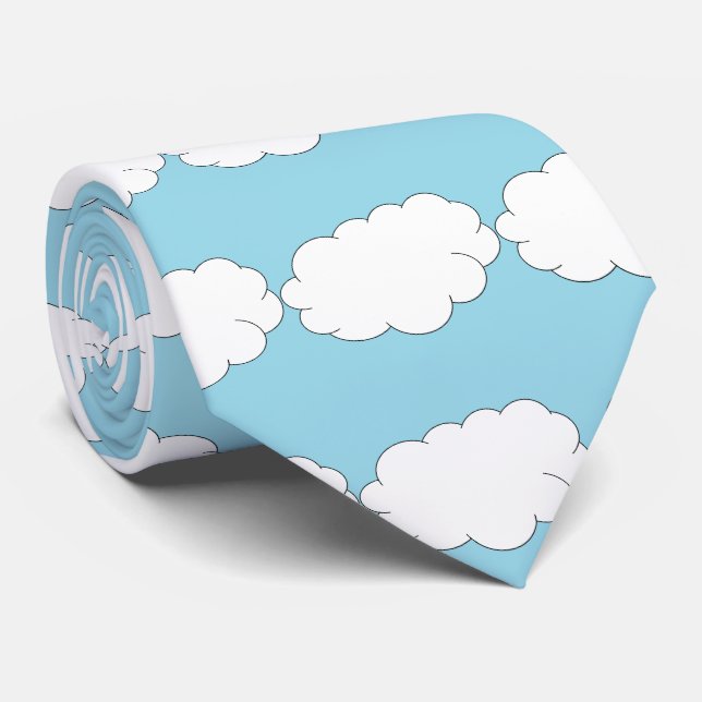 Necktie, Blue sky Tie (Rolled)