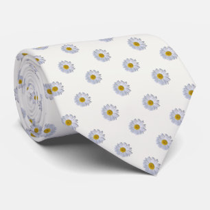 Necktie - New Daisy on Off White