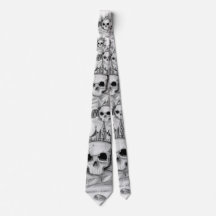 Necktie of skull/Necktie Skull and gold