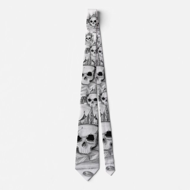 Necktie of skull/Necktie Skull and gold (Front)