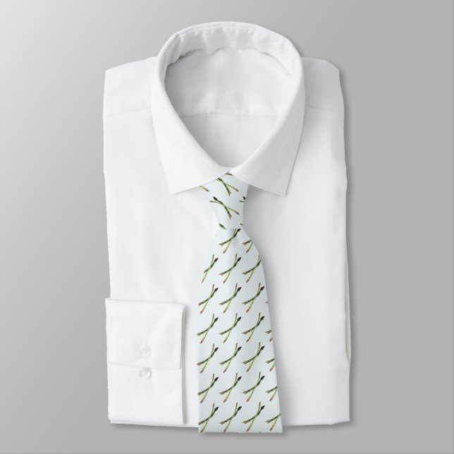 Necktie with Asparagus (Tied)