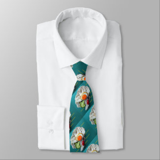 Necktie with brains
