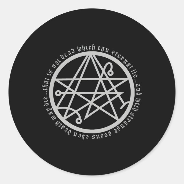 Necronomicon Sigil Of The Gateway Classic Round Sticker (Front)