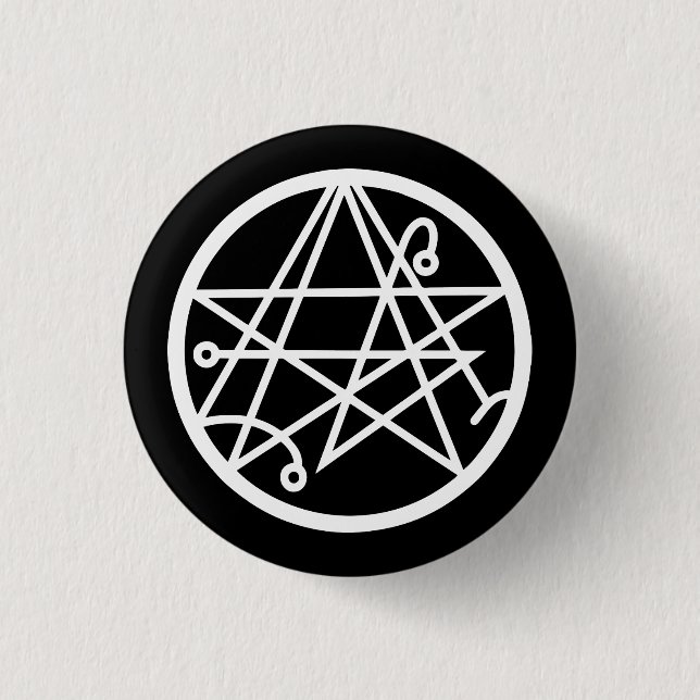 Necronomicon (white) 1 inch round button (Front)
