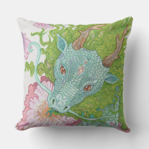 Nectar Dragon Throw Pillow