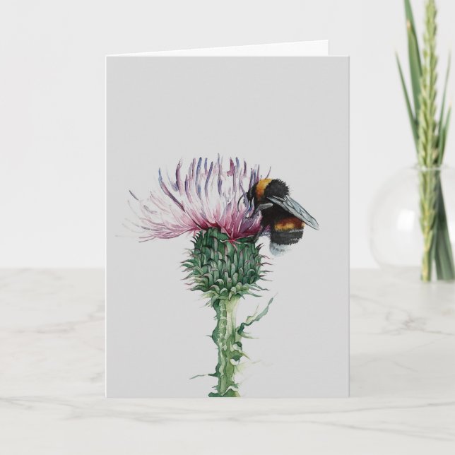 Nectar pour mon abeille : une carte de haïku pour  (Devant)
