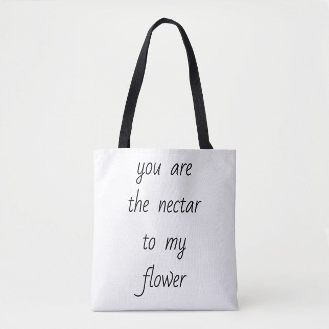 Nectar To My Flower Shoulder Tote Bag (Front)