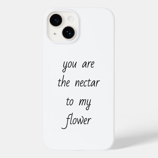 Nectar vers mon coque iphone de fleurs (Verso)