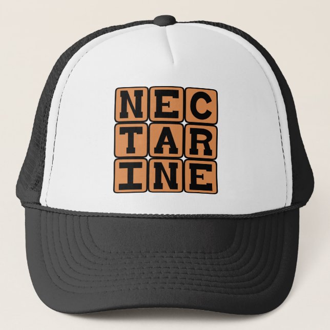 Nectarine, Citrus Fruit Trucker Hat (Front)