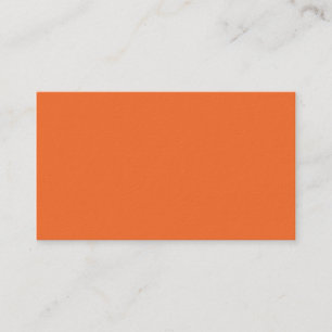 Nectarine Orange Trend Colour Customized Template Business Card