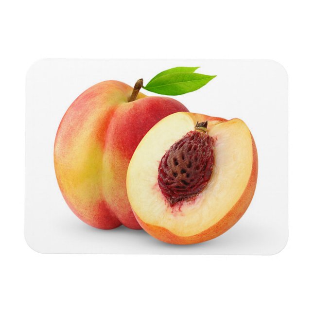 Nectarine peaches magnet (Horizontal)
