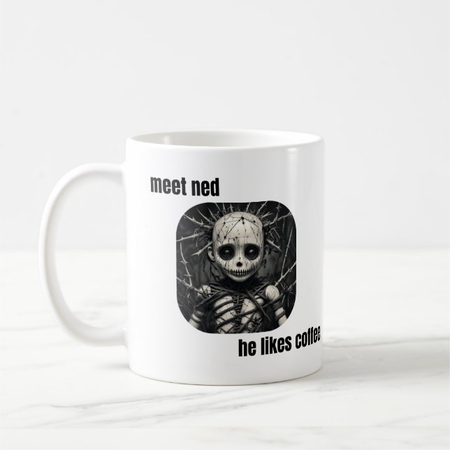 Ned and coffee (or tea) mug (Left)
