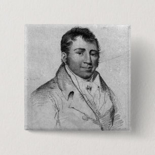 Ned Painter, engraved by Hopwood 2 Inch Square Button
