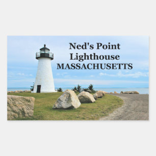 Ned’s Point Lighthouse, Massachusetts Stickers
