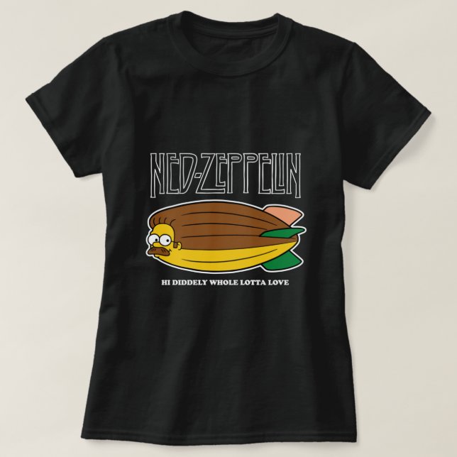 Ned Zeppelin Led Flanders Active T-Shirt (Design Front)