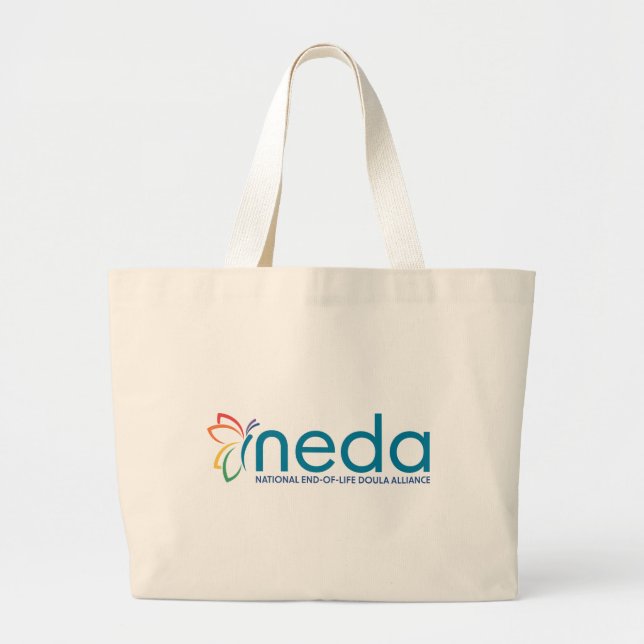 NEDA Logo & Butterfly Tote Bag (Front)