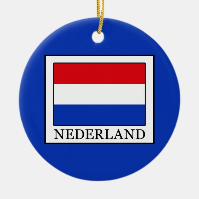 Nederland Ceramic Ornament (Front)