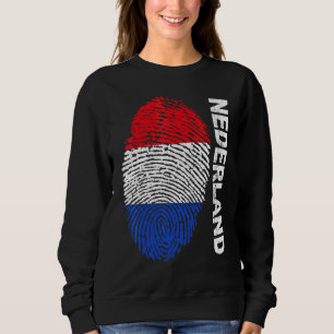 Nederland Flag Soccer Sport Football Fan Supporte Sweatshirt