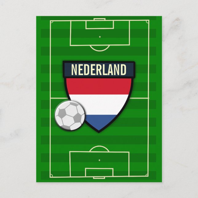 Nederland Netherlands Soccer Postcard (Front)