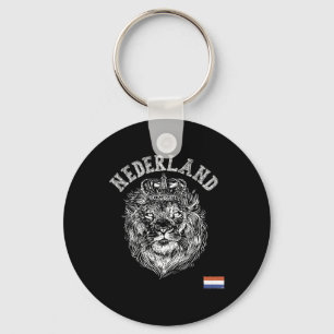 Nederland Reto Netherlands Lion Holland Dutch Men  Keychain