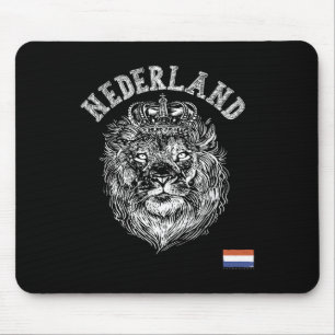 Nederland Reto Netherlands Lion Holland Dutch Men  Mouse Pad