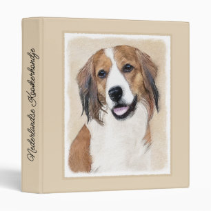 Nederlandse Kooikerhondje Painting - Dog Art 3 Rin Binder