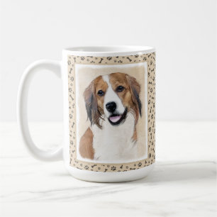 Nederlandse Kooikerhondje Painting - Dog Art Coffee Mug