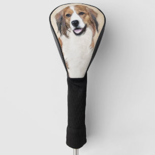 Nederlandse Kooikerhondje Painting - Dog Art Golf Head Cover