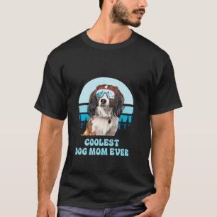 Nederlandse Kooikerhondje Skiing Coolest Dog Mom E T-Shirt