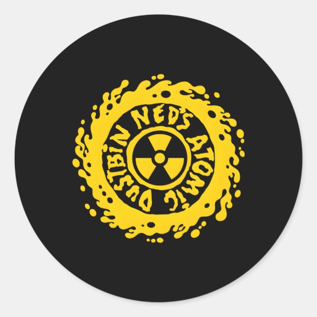 Ned'S Atomic Dust Bin Classic Round Sticker (Front)