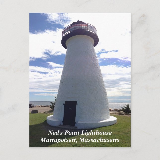 Ned's Point Lighthouse Mattapoisett, Massachusetts Postcard (Front)