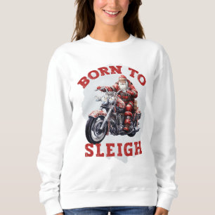 "Née pour dormir" Sweatshirt de Noël des femmes