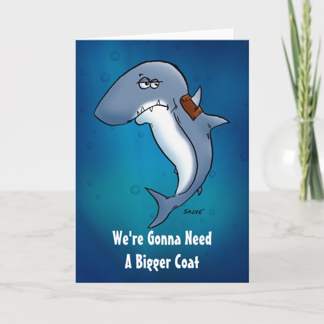 Need A Bigger Coat Shark Blank Inside Card (Front)