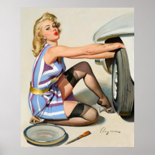 Need a Hand Pin Up Poster