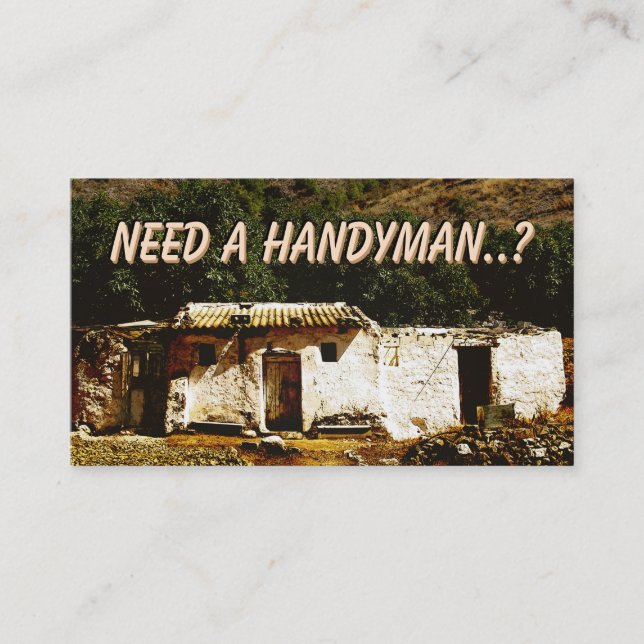 Need a Handyman..? Business Card (Front)