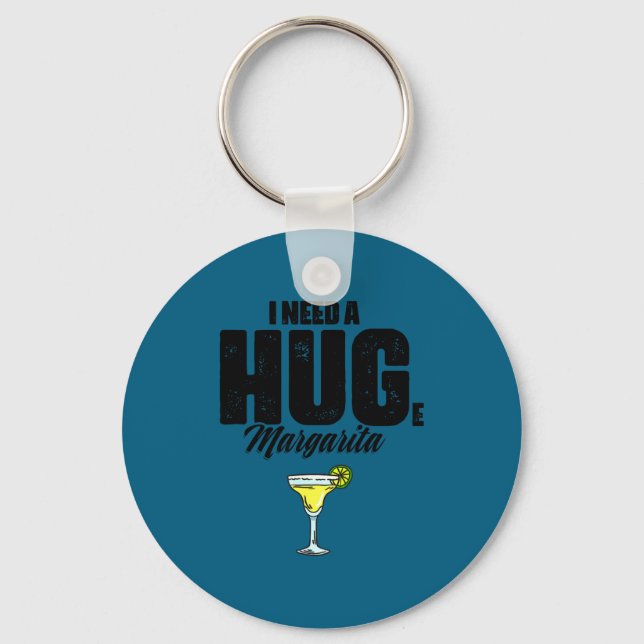 Need a huge margarita cinco de mayo drinking keychain (Front)