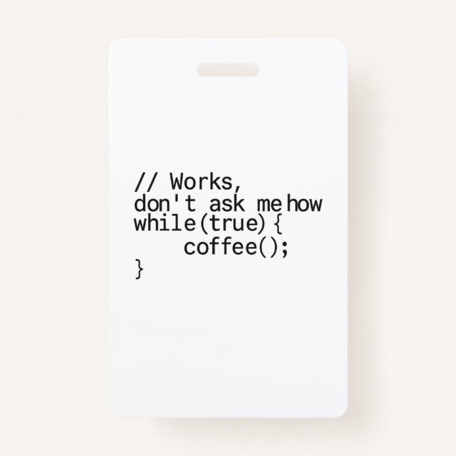 need a vacation and coffee in the office badge (Front)