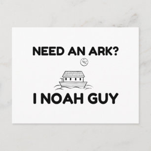 Need An Ark I Noah Guy Postcard
