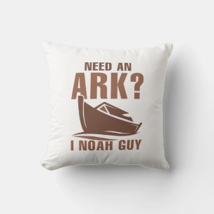 Need An Ark I Noah Guy Throw Pillow