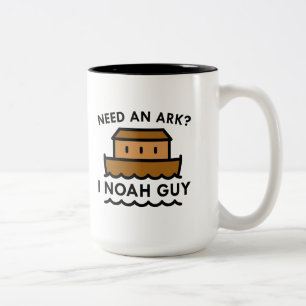 Need An Ark? I Noah Guy. Two-Tone Coffee Mug