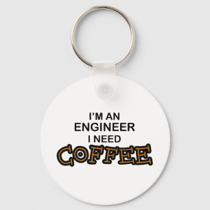 Need Coffee - Engineer Keychain