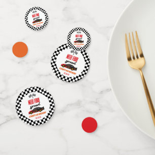 Need For Speed Red Race Car 4th Birthday Party Confetti