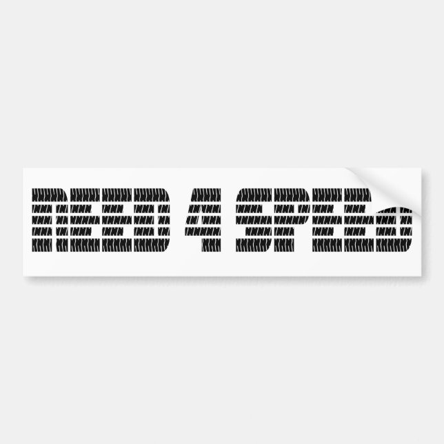 NEED FOR SPEED - Tire Tread Marks Bumper Sticker (Front)