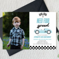 Need Four Race Car 4th Picture Birthday Party