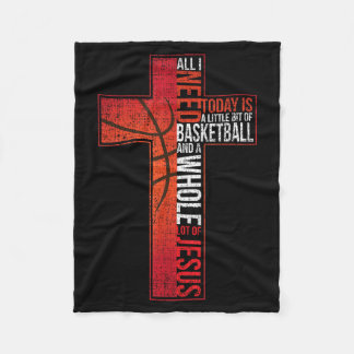 Need Is Basball Jesus Christian Cross Faith Shirt Fleece Blanket