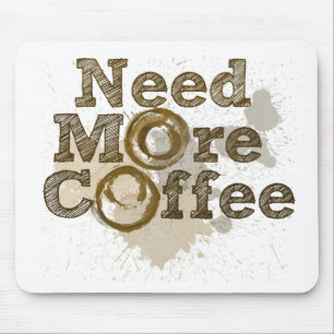 Need More Coffee Mouse Pad