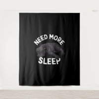 Need More Sleep Tired Dog Illustration for Dog