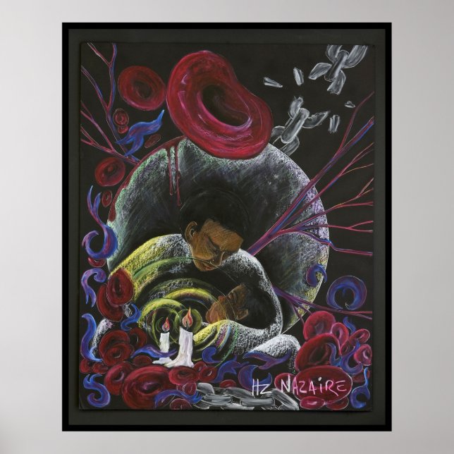 Need not Suffer Alone - Sickle Cell Art Print (Front)