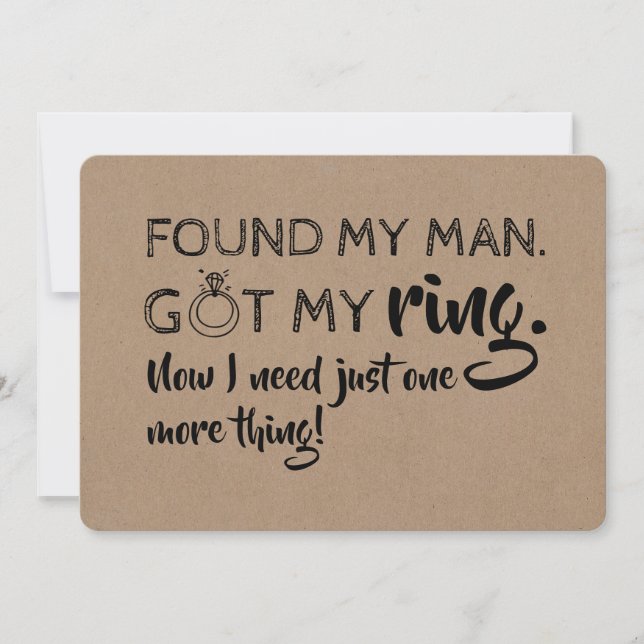 Need One More Thing Funny Bridesmaid Proposal Invitation (Front)