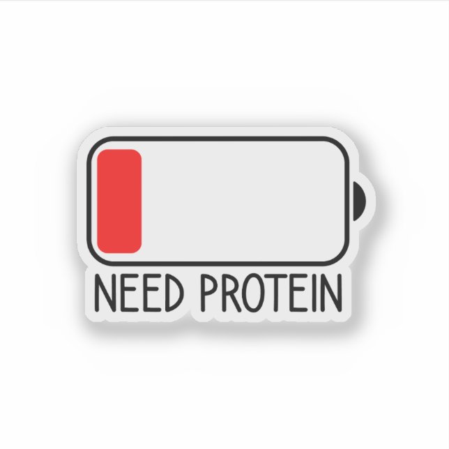Need Protein, Funny Gym Rat Motivational (Front)